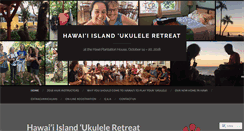 Desktop Screenshot of hawaiiislandukuleleretreat.com
